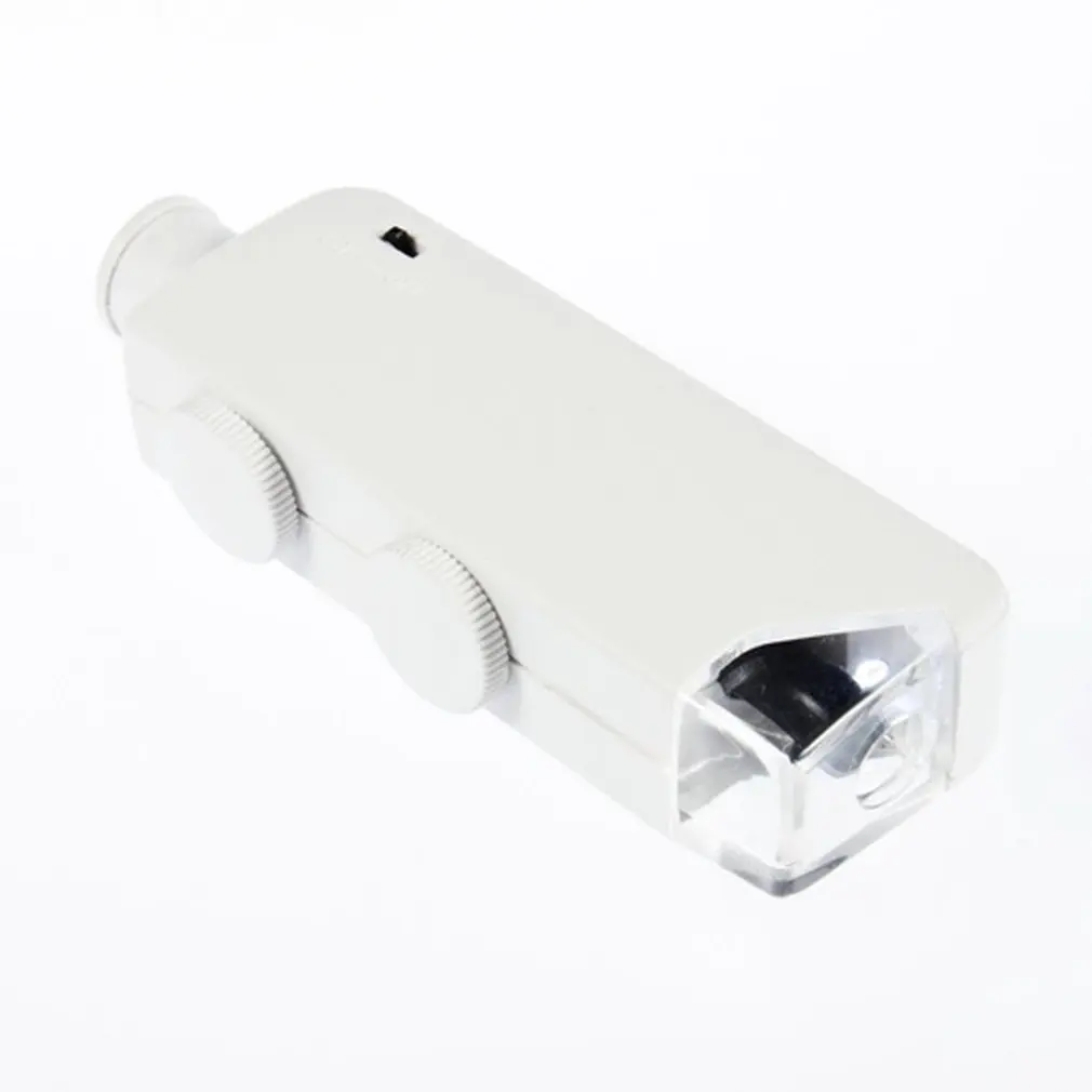 

Handheld 160X-200X Magnification Zoom Len LED Lighted light lamp Pocket Microscope Magnifier Loupe