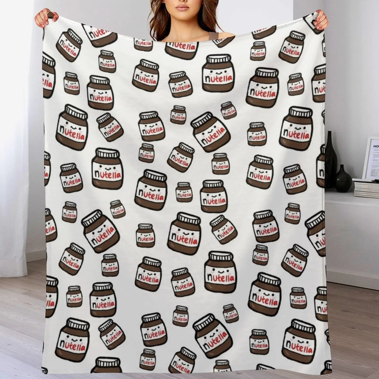 Милые наклейки Неттелла одеяло фланелевая ткань мягкие кровати движущиеся