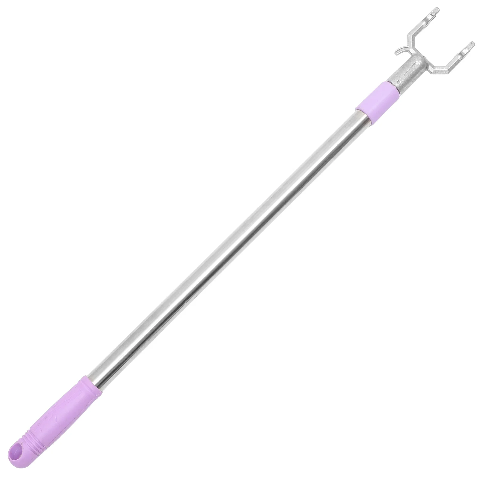 

Heavy Duty Hook Stainless Steel Telescopic Rod Clothes Reach Pole Tool Purple Aluminum Elder