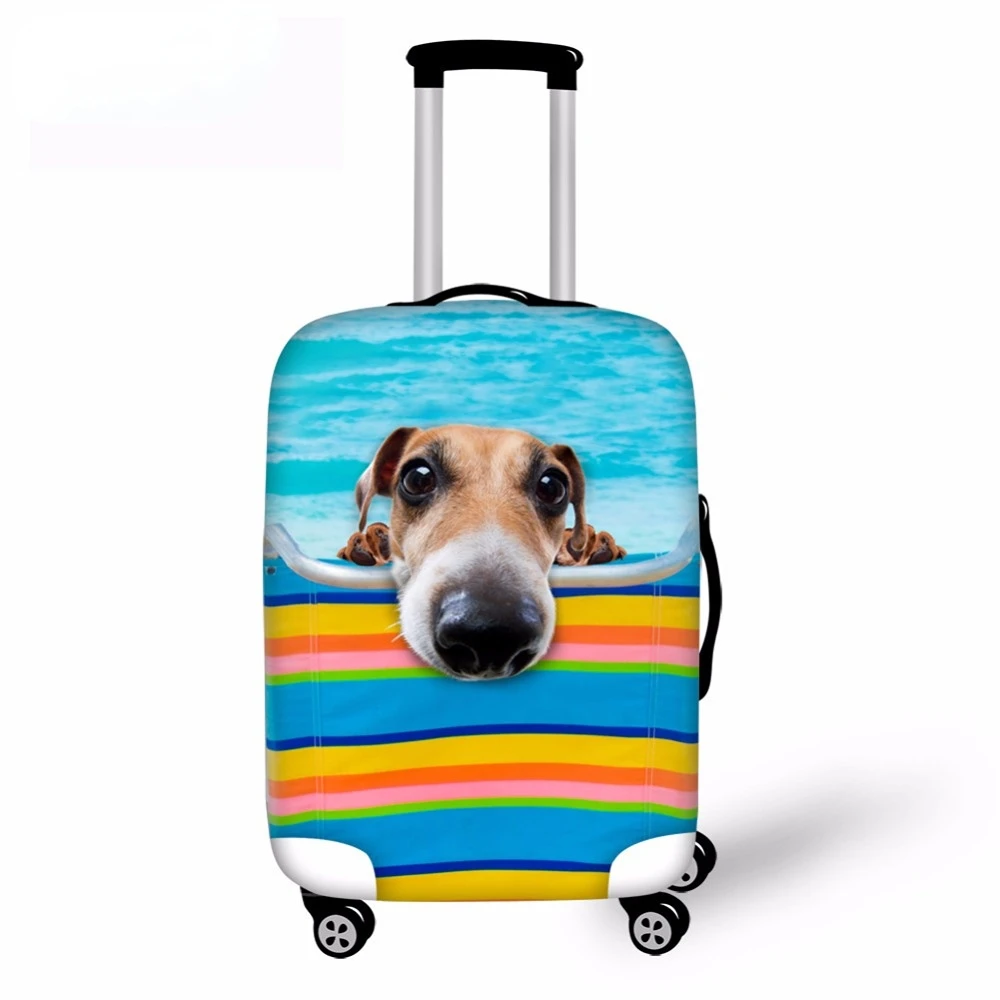 

Beach Dog Elastic Protective Luggage Cover 18-30 Inch Suitcases Girls Travel Accessories Portable Trolley Case Cover
