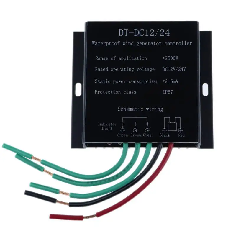 

Wind Turbine Controller Waterproof Wind Turbine Generator 500W Automatic Controller Suitable For DC15-30V 500W Wind Turbine