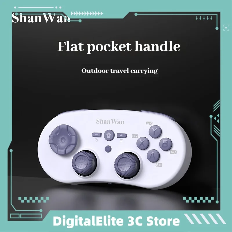 Геймпад Shanwan Q38 поворотный джойстик с двумя залами беспроводной Bluetooth портативный