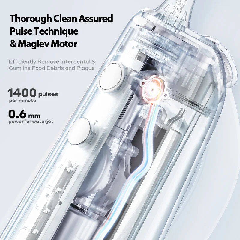 Oclean W10 Portable Oral Irrigator Water Jet Flosser Smart Dental Whitening Irigator IPX7 Rechargeable Irygator Upgraded From W1