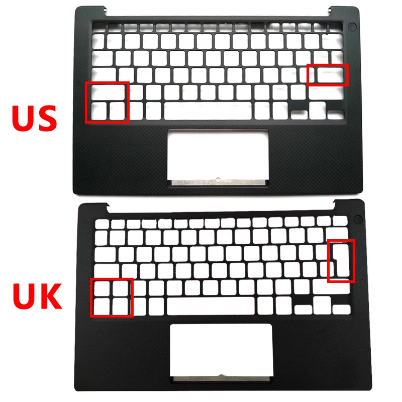 

95% NEW Laptop Palmrest Upper Case For DELL XPS13 9350 9360 US UK Version Keyboard Bezel 043WXK 43WXK 0PHF36 0NXHVX