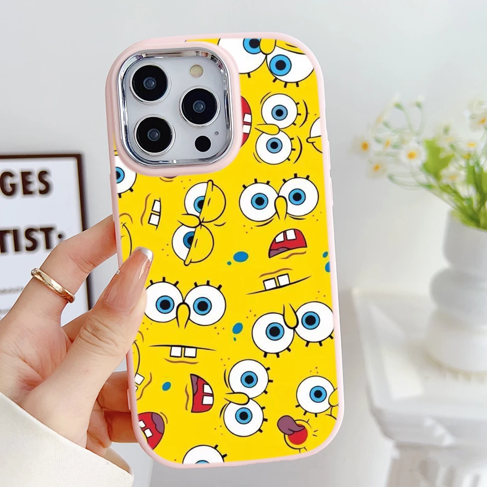 Мягкий чехол для телефона iPhone 16 Pro Max Plus Роскошные гальванические линзы рамка