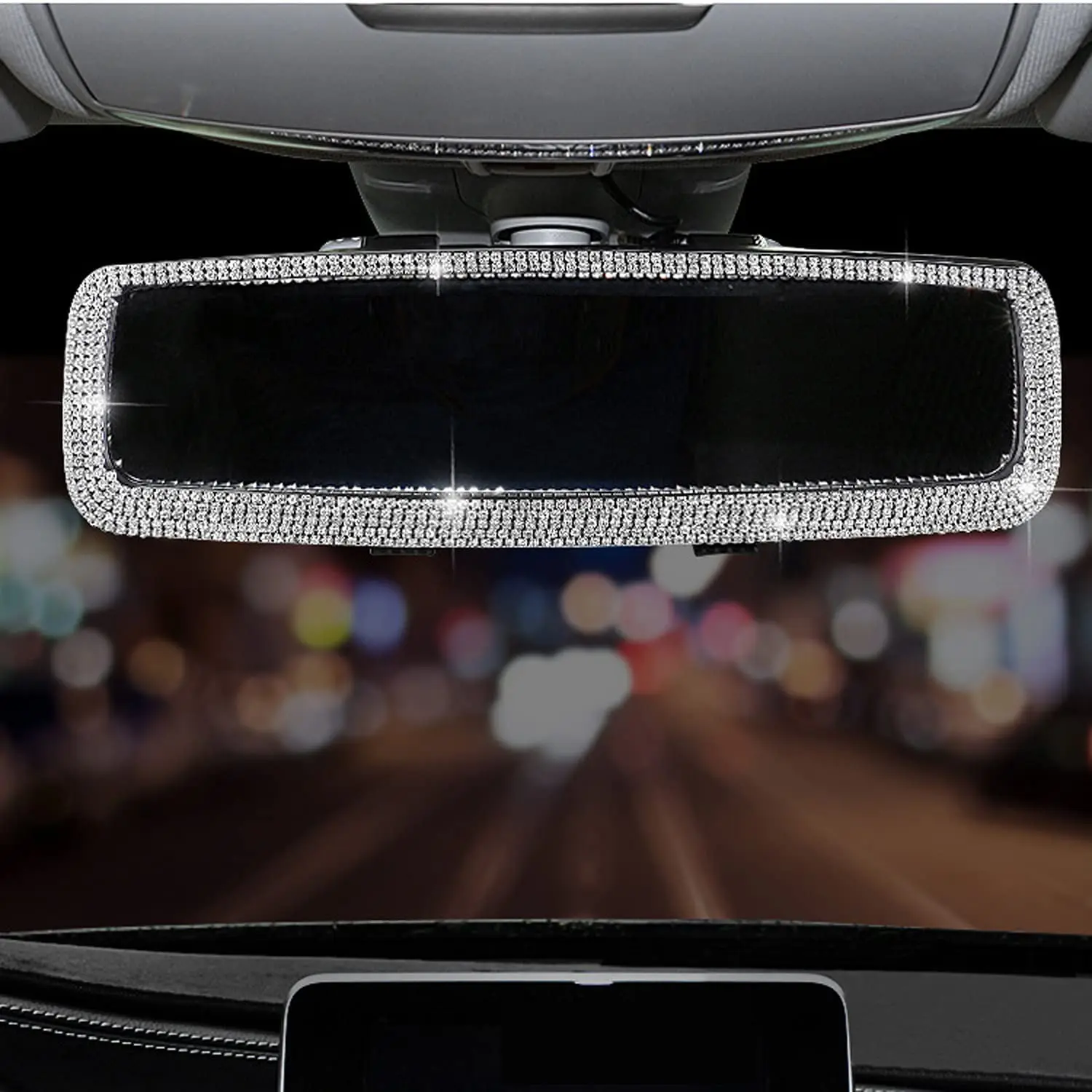 

Автомобильное зеркало заднего вида с кристаллами бриллиантами Bling разразы Автомобильное зеркало заднего вида для женщин внутренняя отделк...