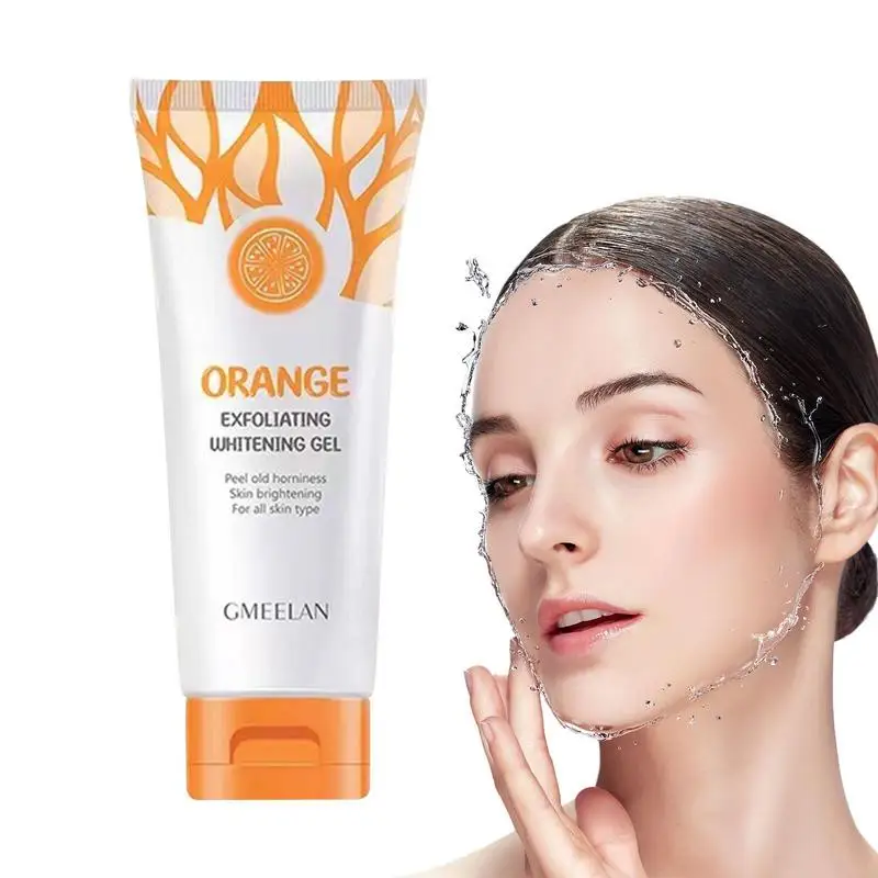 

Orange Exfoliator Face Scrub 50g Body Scrubs Gel For Shower Gel Scrub For Face And Body Brightening Skin Cream With Vitamin