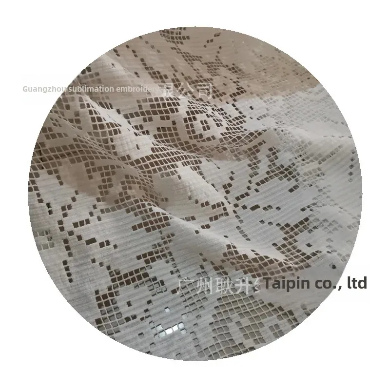 Новая выпущенная ажурная вышивка ткань с кленовым листом кружевное женское