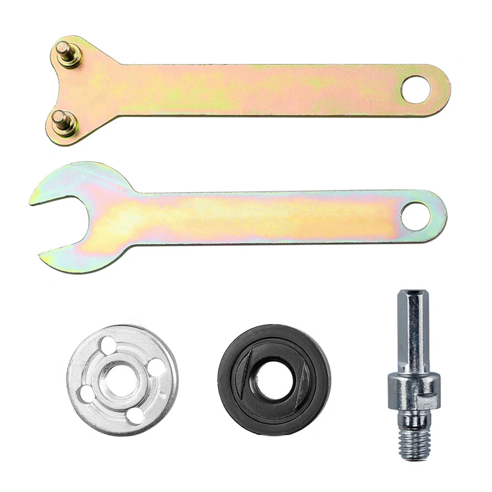 

5 PCS Electric Drill Converter Set Polishing Grinding Cutting with 1 Connecting Rod 2 Wrench 2 Lock Nut Angle