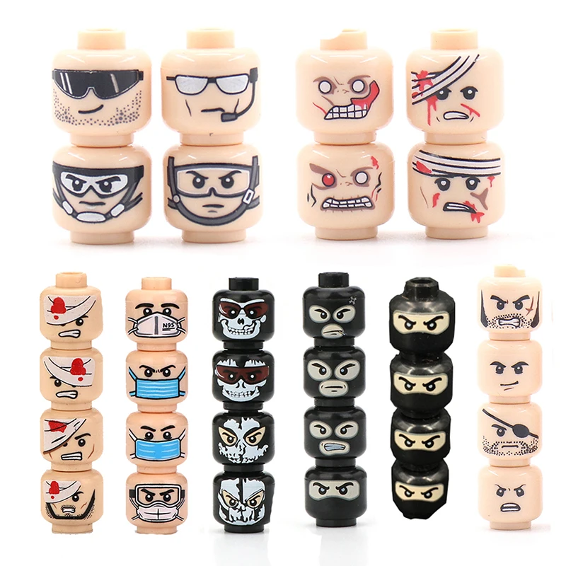 Военная Вторая мировая война армия MOC печатные солдаты фигурки военные лицо