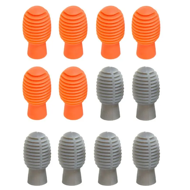 

4 Pieces Drum Mute Drum Dampener Silicone Drumstick Silent Practice Tips Percussion Mute Musical Instruments Accessory