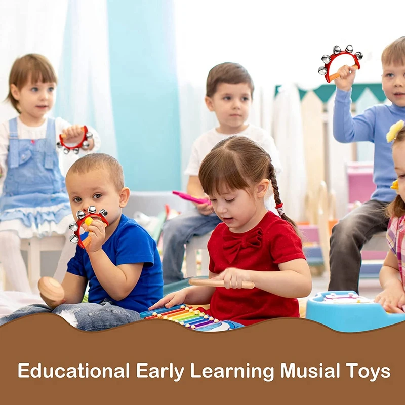 Набор музыкальных ударных инструментов ритм-палочки + деревянные шейкеры для яиц