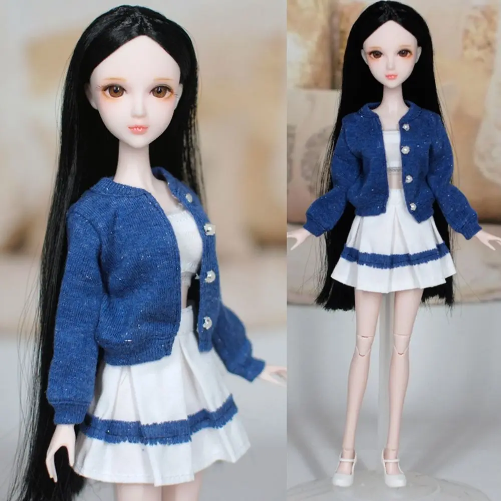 

Gift Toys Handmade Multicolored Doll Accessories Tops Casual Dress Doll Cardigans Mini Knitted Sweater Dressing Clothes