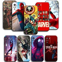 spiderman marvel phone cases for xiaomi redmi 7a 8a note 7 pro 8t 8 2021 8 7 7 pro 8 pro cases carcasa back cover coque