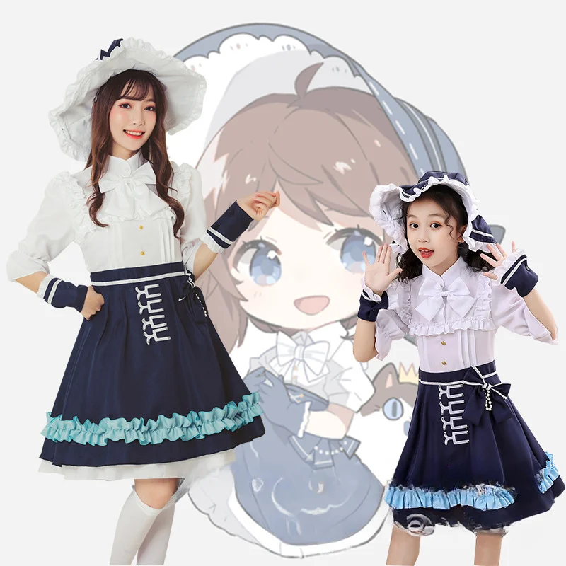 

Identity V Gardener Gardener's Interpretation of the Star Blue Dream Cosplay Costume Women's Full Set of Parent-Child Clothes