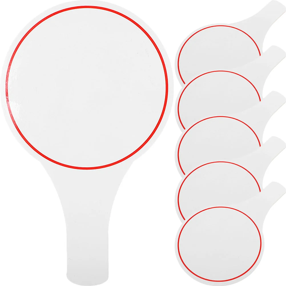 

6 Pcs Student White Boards Score Dry Erase Hand Holding Sign Keeping Foam Desktop Scoring