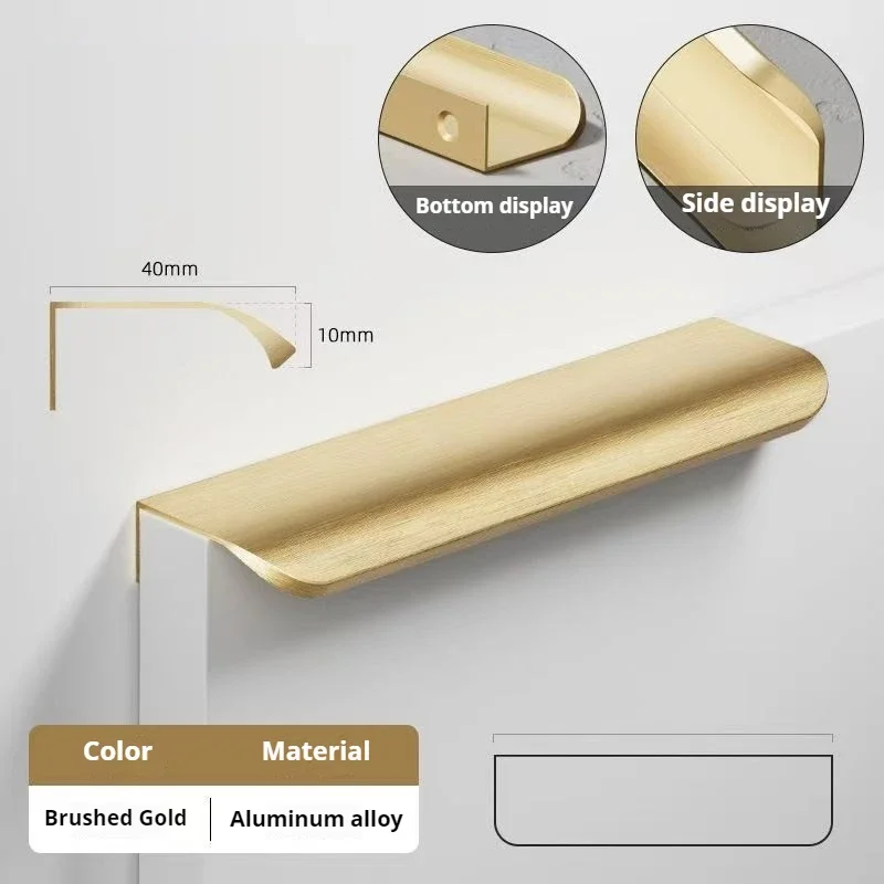 

Ручка для шкафа черная алюминиевая