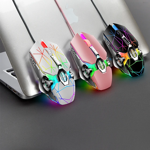 

S30 opto-mechanical mouse RGB gaming mouse 7-button programmable cool breathing light mouse jiggler rgb mouse