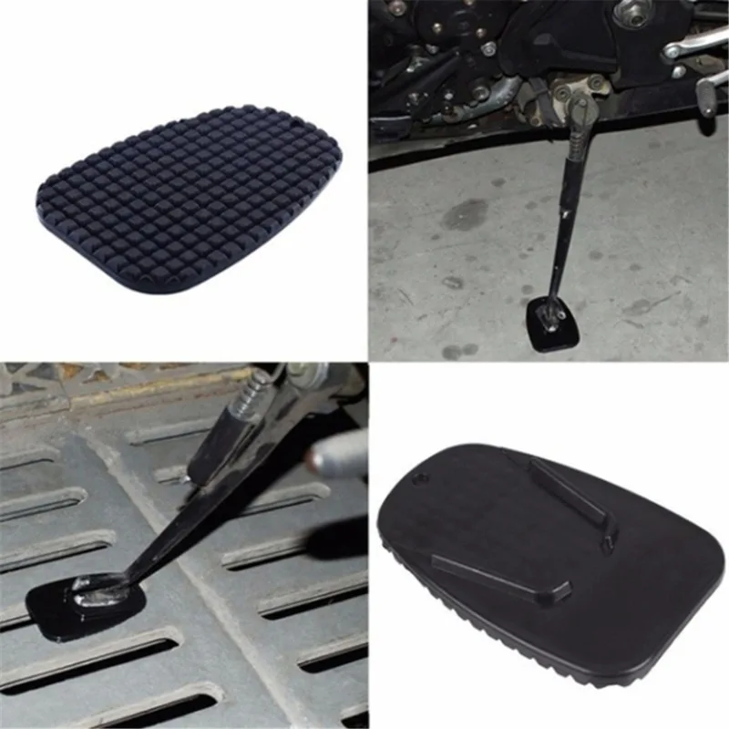 Черная пластиковая боковая подставка для мотоциклистов базовая пластина