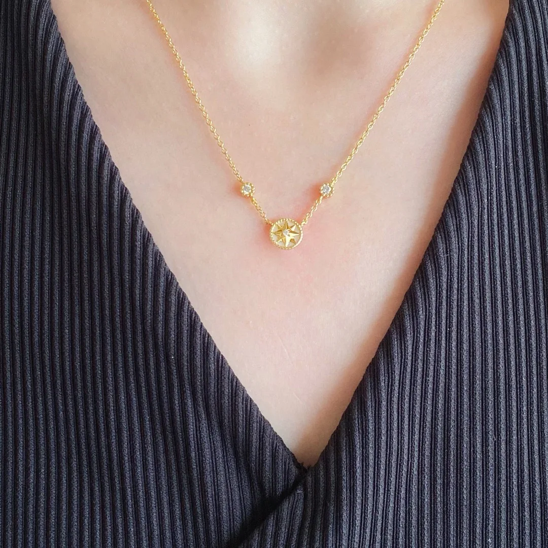 Ожерелье из стерлингового серебра 925 пробы известный французский бренд