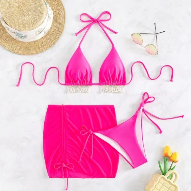 Черное монокини с отдельной чашкой и лентами