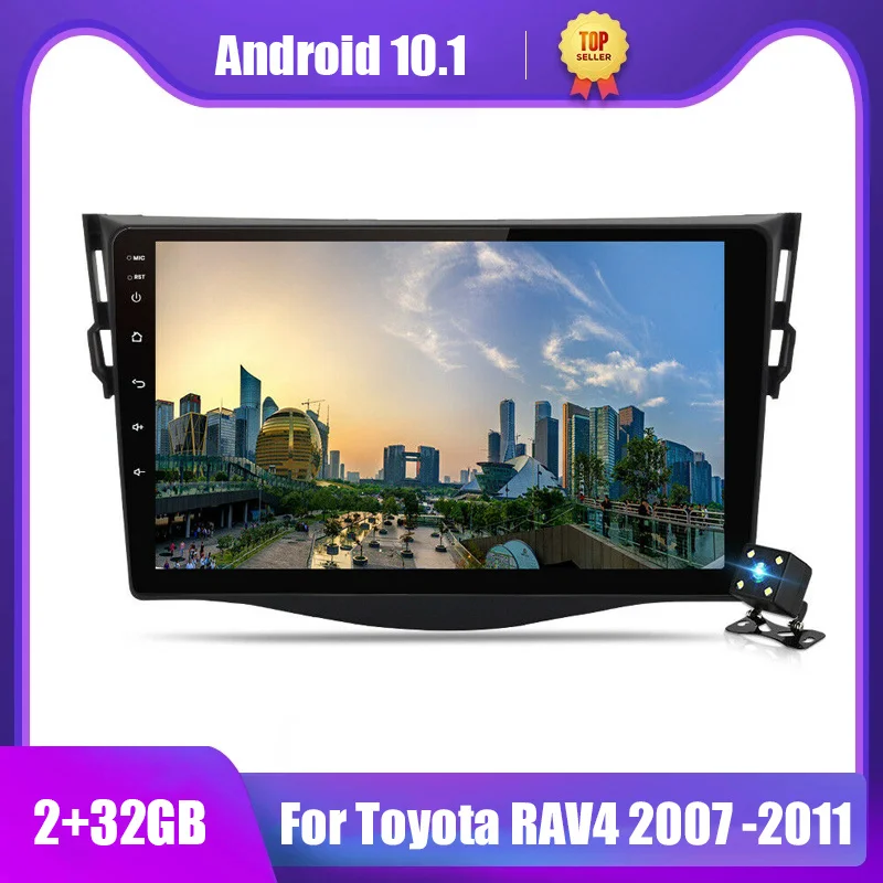 

2 din android 10.1 car radio Head unit screen For TOYOTA RAV4 RAV 4 2007-2011 Multimedia video players Stereo audioradio
