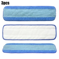 3 pack mop pads microfiber replacement fits for bona hardwood floor cleaning removes dirt reusable room cleaning tools
