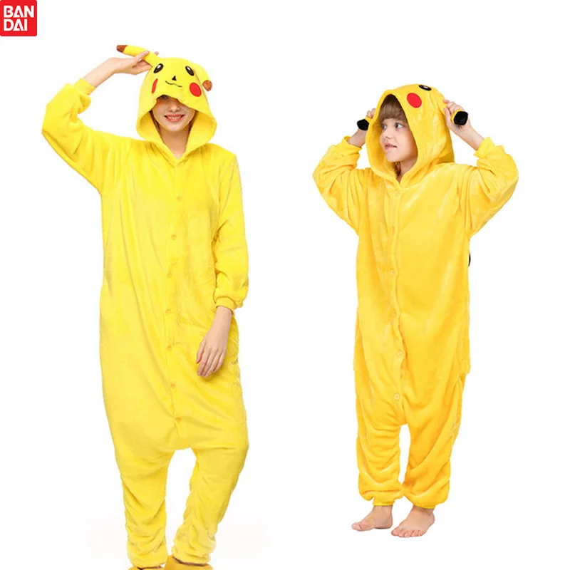 

Kigurumi Pokemon Pikachu Carton Animal Onesies Pajamas Boys Girls Costume Pyjamas Kids Cosplay Pijamas Children Sleepwear