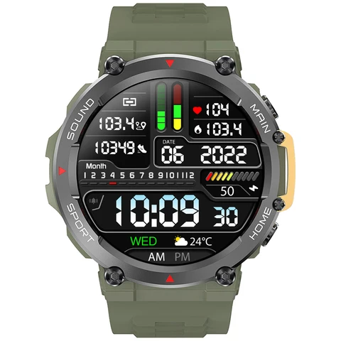 2023 военные умные часы для мужчин Android Спорт GPS маршрут трек фитнес-трекер большой экран 1,5 дюйма 5 дней работы от батареи умные часы