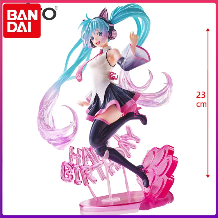 

Оригинальная Подлинная экшн-фигурка Spot Taito 38700, группа стоячих сцен, Мику, художник Hatsune Miku, кошачьи уши, подарок на день рождения 2021