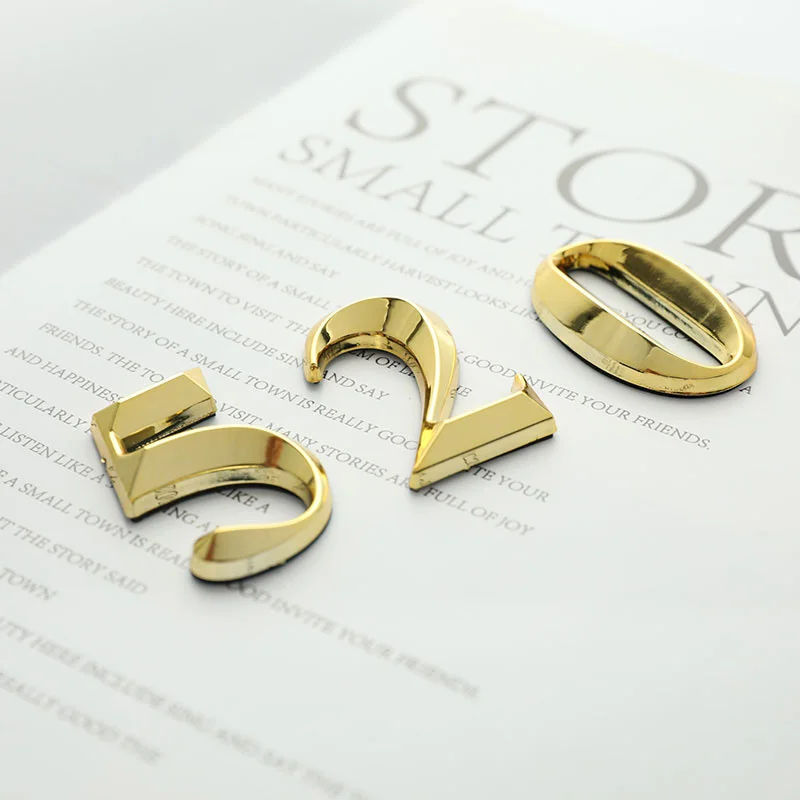 1 Шт. Креативные Золотые Наклейки С Номером Двери Номерной Знак Гостиничного