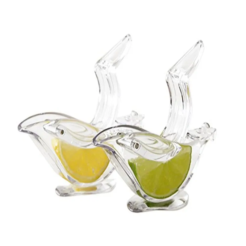 Slip Tool Press Squeeze Fruit Mini Manual Juicer Bird Shape Transparent Portable For Orange Lemon Manual Juicer Kitchen Home