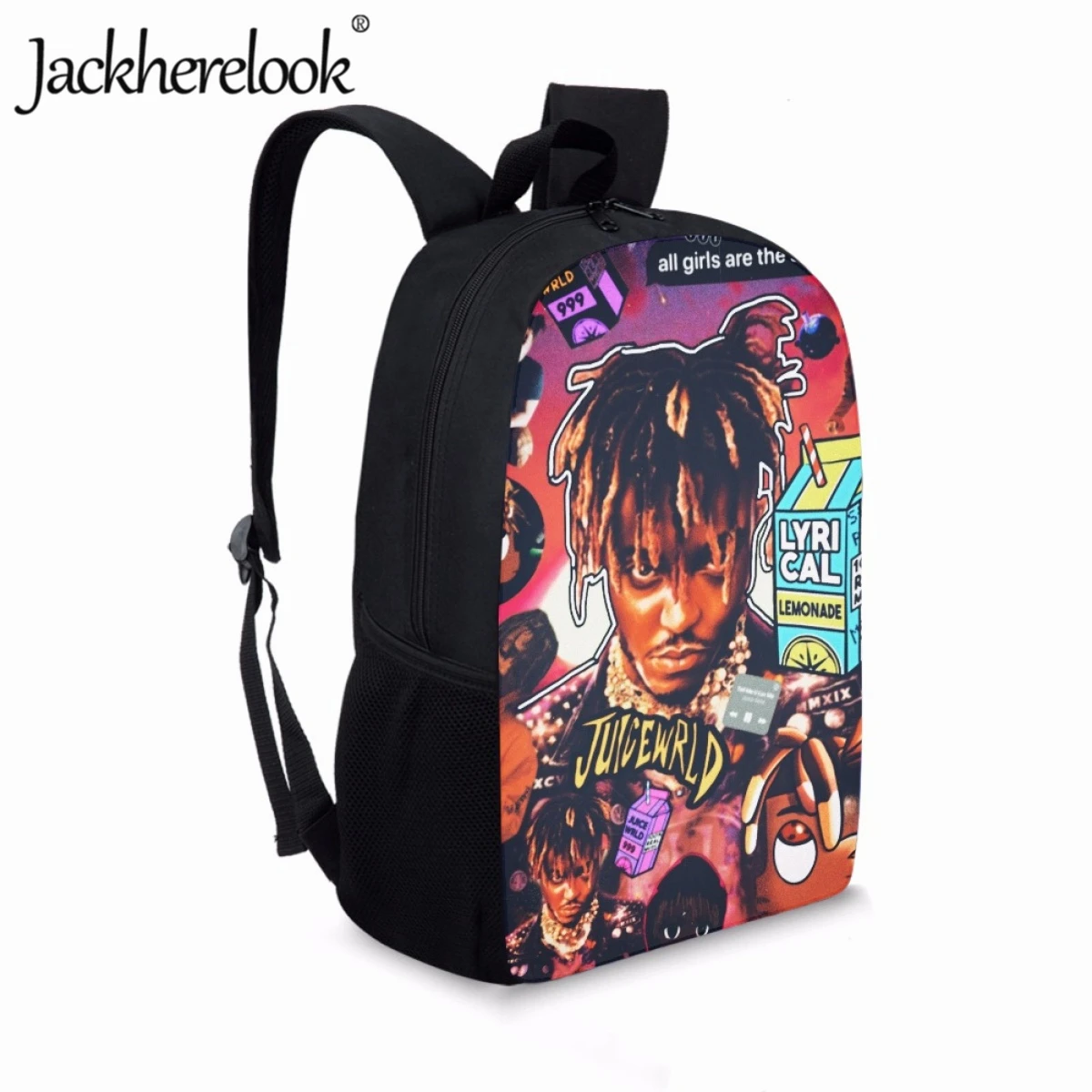 Jackherelook Hip Hop Street Style Teenagers School Bags Fashion Retro School Backpack Shoulder Bags College Student Computer Bag