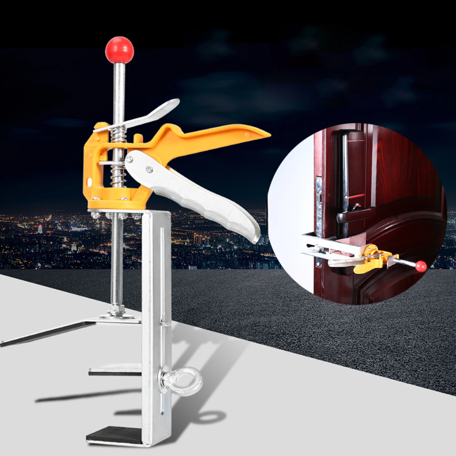 

Theft-proof Door Lock Fingerprint Lock Combination Lock Installation Lock Auxiliary Tool Door Lock Fixer Woodworking Tools