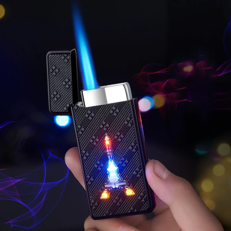 

Meta Flash Cool Metal Windproof Flames Visible Gas Lighter Torch Turbo Lighter Smoking Cigar Cigarette Lighters For Smoking