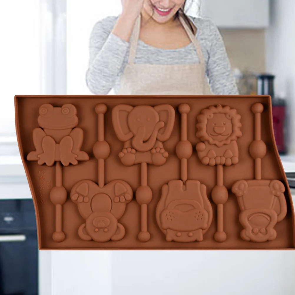 

Mold Lollipop Silicone Chocolate Fondant Animal Making Dessert Baking Rubber Candy Bakery Jelly Pudding