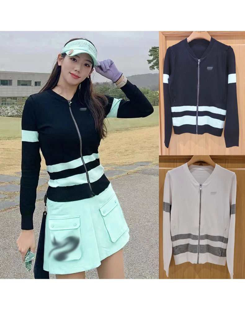 

Golf Women's Sweater 2023 Warm Sports Leisure Outdoor High Quality Anti Pilling, Wrinkle and Slim Fit Zipper Coat