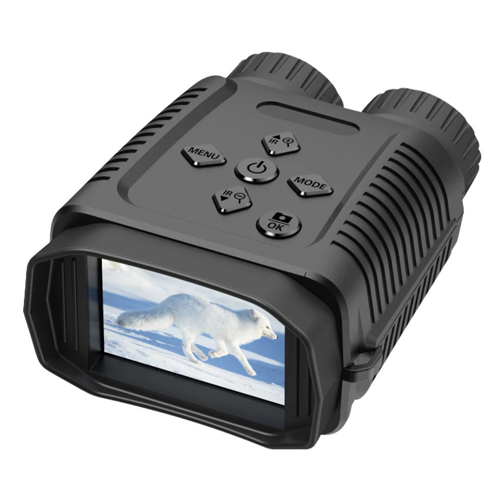 1080P Portable Mini Binocular Night-Vision Device 4X Digital Zoom IP54 Waterproof 300M Full Dark Viewing Distance for Hunt