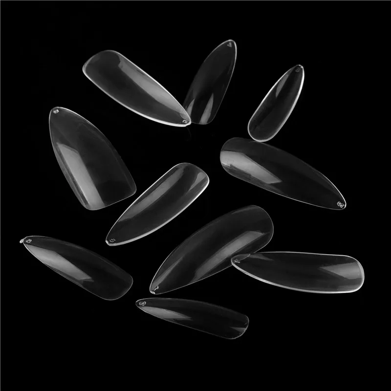 100 шт./упак. профессиональный накладные ногти для ног полного покрытия