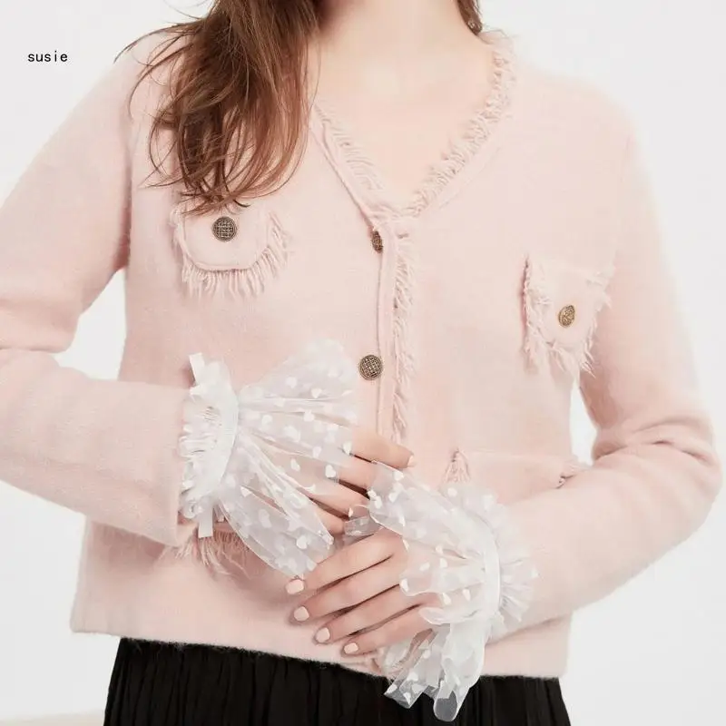 X7YA Девичник Свадебный Браслет Белый Тюль Подарок Невесте Душ Свадебная Ночь