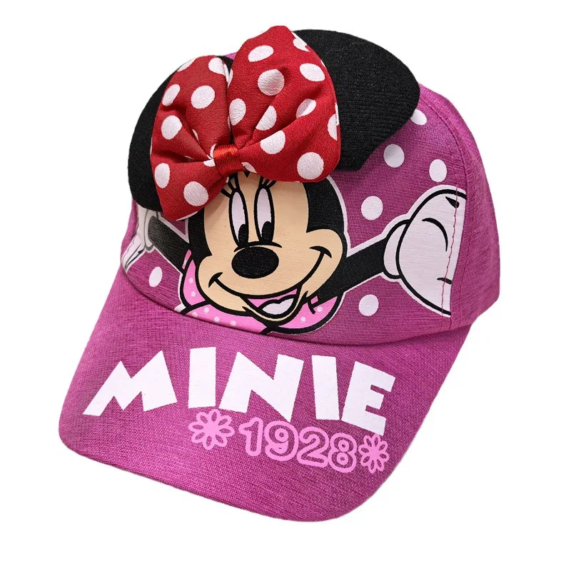 Фото Бейсболка Disney Minnie Mickey с персонажами аниме, хлопково-полиэстеровая, с мультяшным рисунком, подарок на день рождения для детей №3