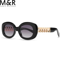 fashion large frame oval sunglasses ladies luxury metal buckle frame classic retro cool mens glasses oculos de sol