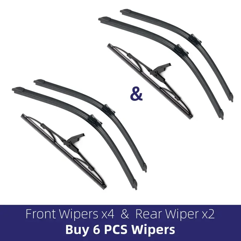 

Для LAND ROVER Evoque L538 2011-2017 автомобильные передние и задние щетки стеклоочистителя из мягкой резины стеклоочистители авто лобовое стекло 24 "+21" + 10" 2016