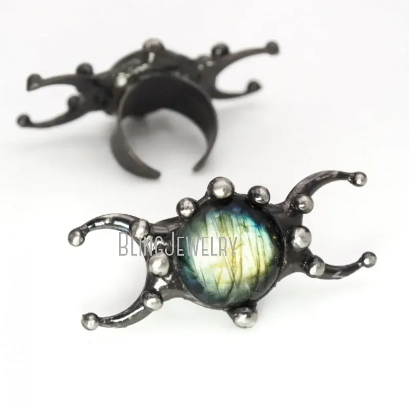 10 шт. тройное кольцо с фазой Луны богиня для женщин и мужчин коктейльное