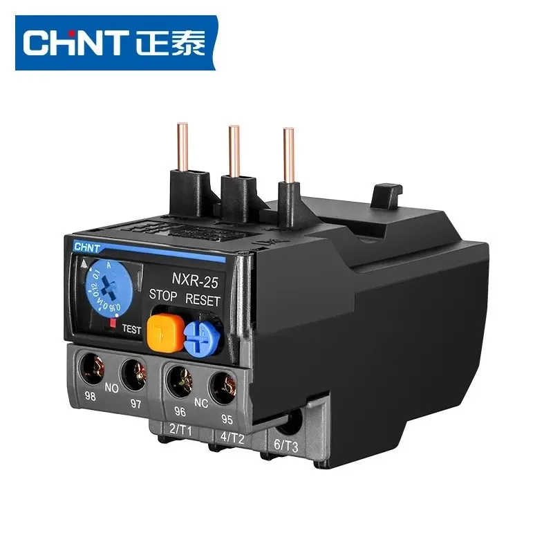 

CHNT CHINT Relay NXR-25 0.63-1A 1-1.6A 1.6-2.5A 2.5-4A 4-6A 5.5-8A 7-10A Thermal Overload Relay for NXC series AC Contactor