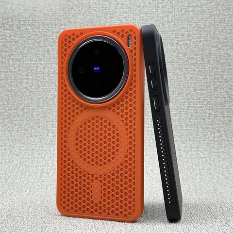 Для VIVO X200 Pro Mini X200Pro чехол сотовый рассеиватель тепла дышащая магнитная задняя крышка для VIVO X100 X100S X200 Pro Shell