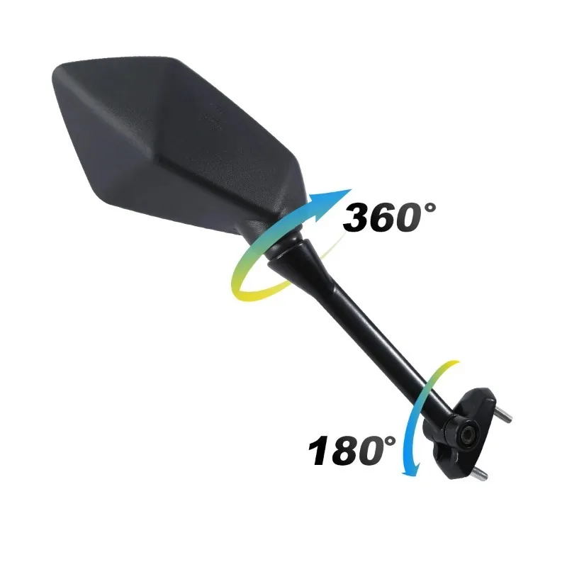 Мотоциклетные зеркала для Kawasaki Ninja 650R 650 R 2009-2016 2012 2010 2011 черное боковое зеркало