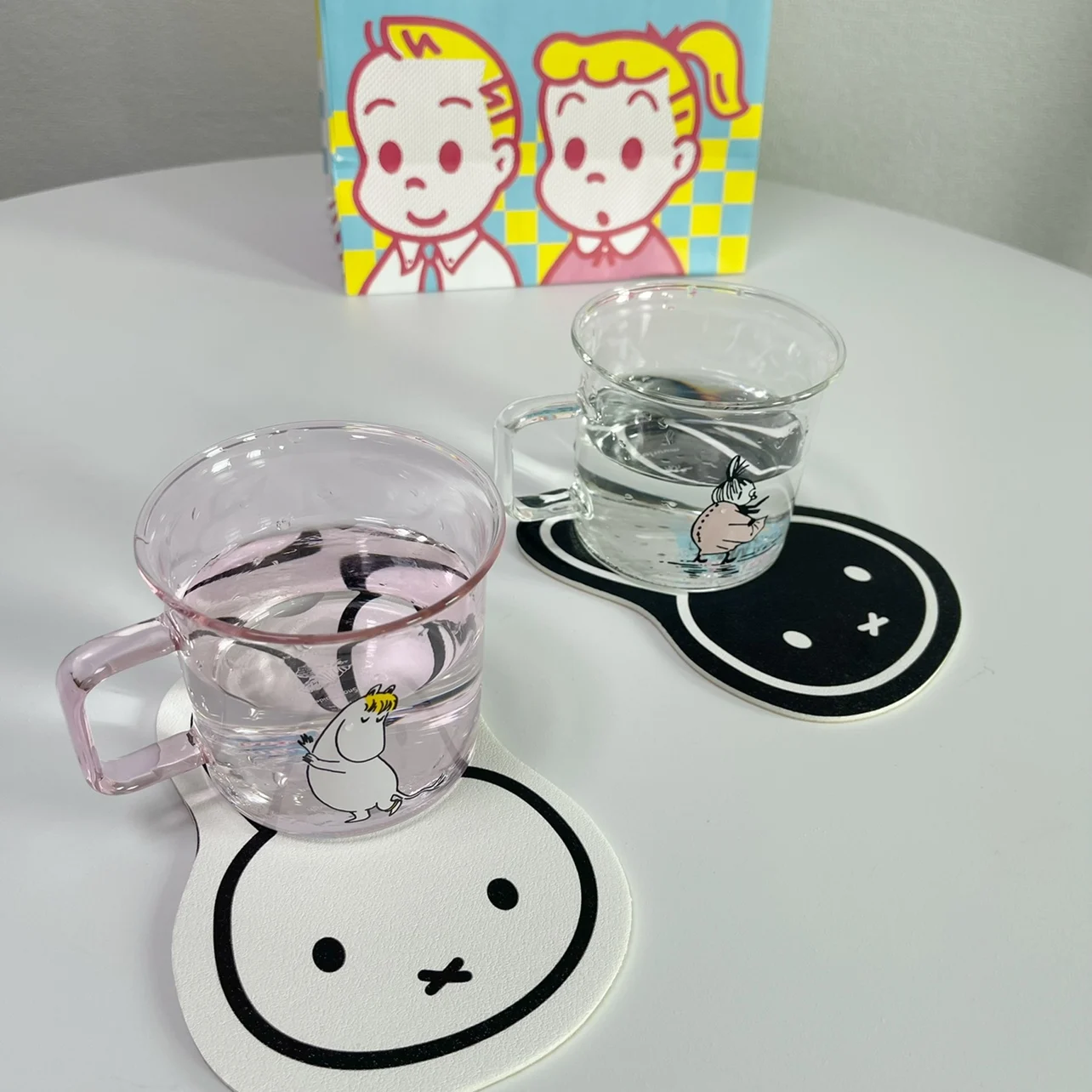 Kawaii Miffy милые подставки из диатомовой грязи впитывающие мультяшный дизайн