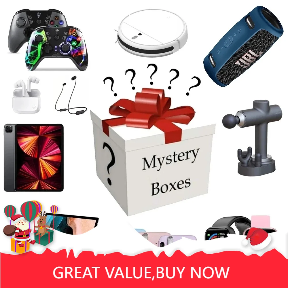 

Mystery Box 100% Surprise Gift Premium Electronic Product Boutique Random Item Lucky Christmas Gift More Gift Waiting for You