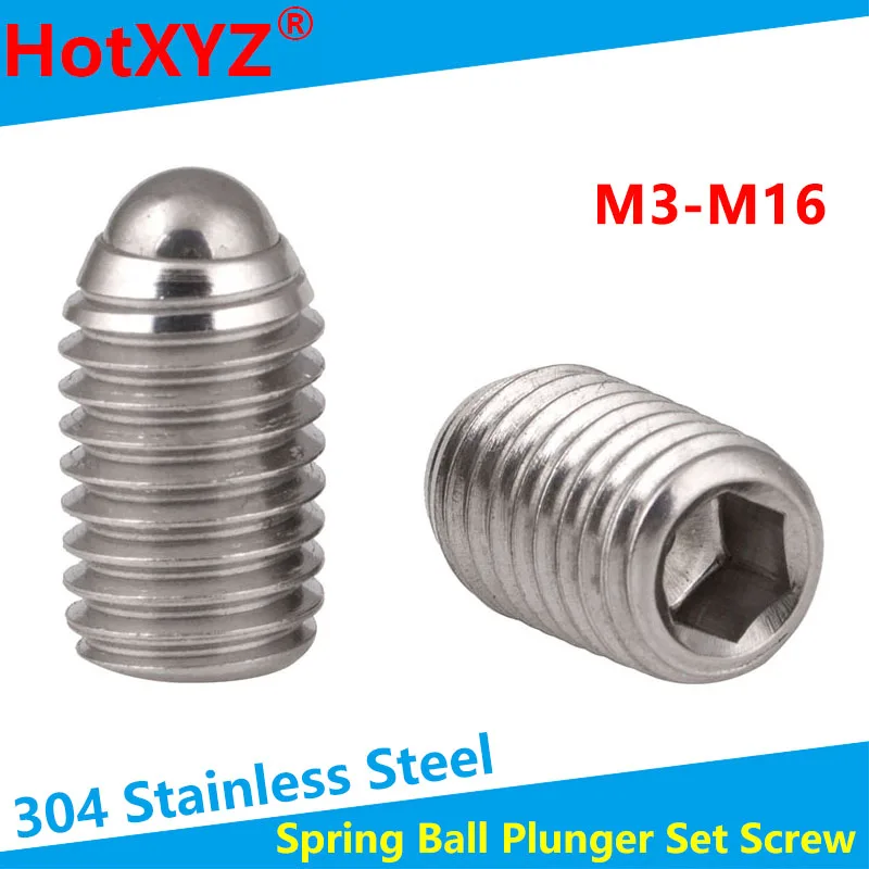 

Шарик из нержавеющей стали 304, позиционирующий шарик, винт-волверт, крепежный стальной шарик, пружинная шаровая головка, плунжер, установочный болт, установочный винт